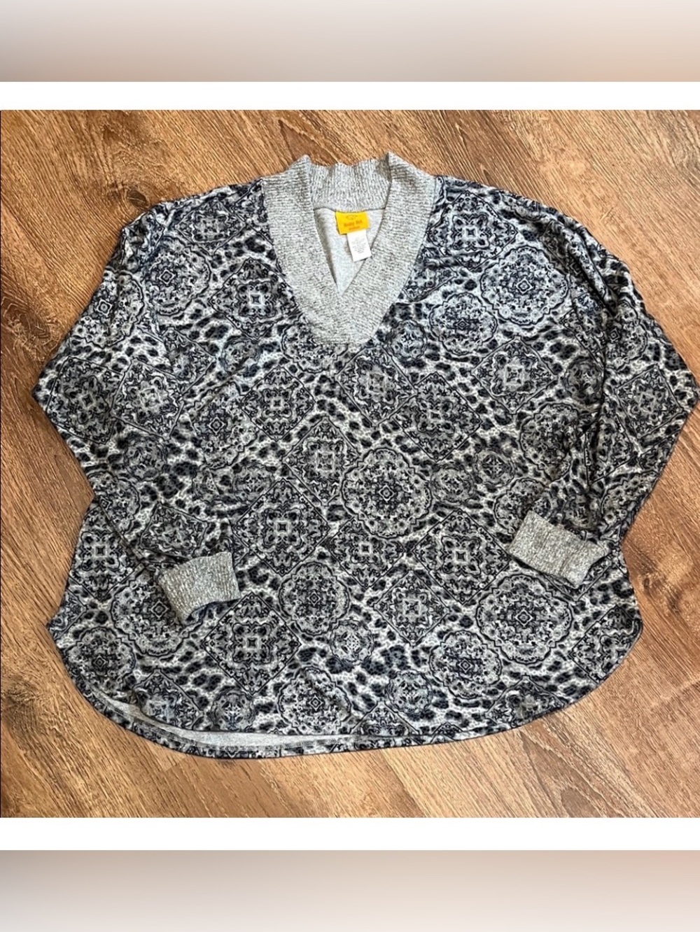 Ruby Rd. 2X long sleeve soft pullover top 2363.